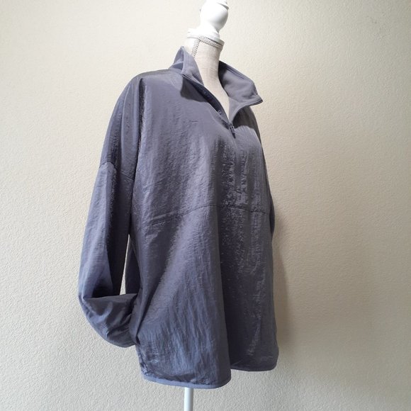 GAP Fit Fleece Lined Pop Over Windbreaker NWT - Picture 2 of 13